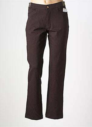 Pantalon slim talie elastică mărime normală maro WALTRON femeie
