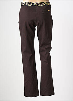 Pantalon slim talie elastică mărime normală maro WALTRON femeie