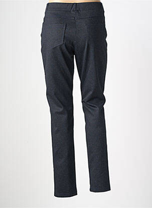Pantalon slim talie elastică mărime normală albastru FRANCE RIVOIRE femeie
