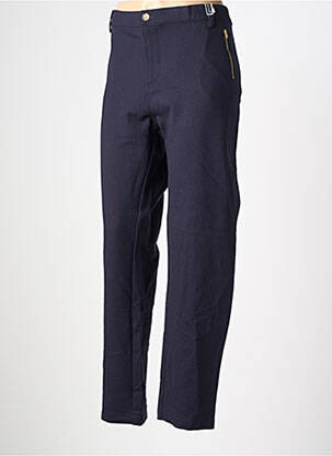 Pantalon slim țesătură poplin mărime normală albastru WALTRON femeie