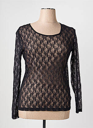 Top elasticitate mâneci lungi negru KATMAI femeie