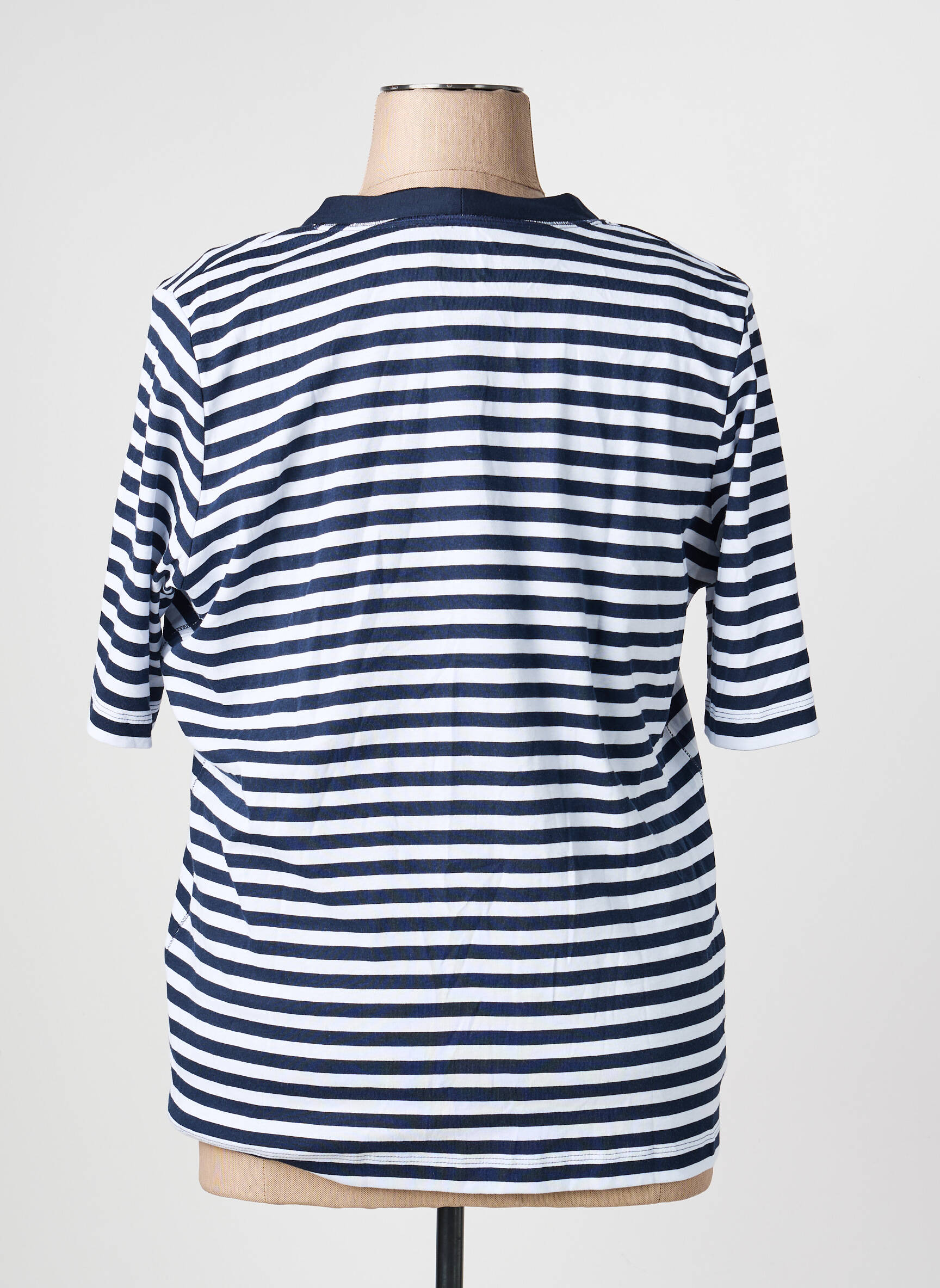 Tricou elasticitate mâneci scurte albastru RABE femeie