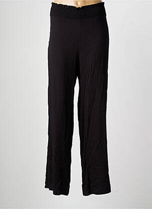 Pantalon larg țesătură poplin mărime normală negru SEMIOLOGY femeie