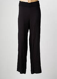 Pantalon larg țesătură poplin mărime normală negru SEMIOLOGY femeie