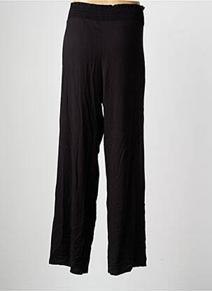 Pantalon larg țesătură poplin mărime normală negru SEMIOLOGY femeie