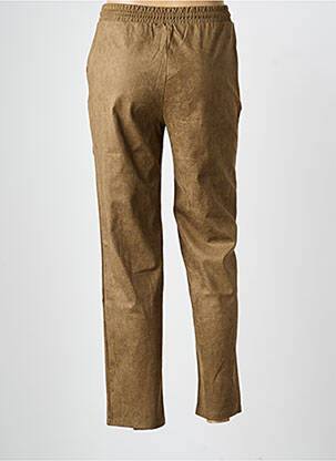 Pantalon slim talie elastică mărime normală verde MCM femeie