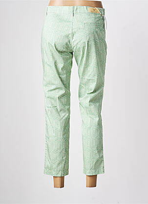 Pantalon chino țesătură poplin mărime normală verde WALTRON femeie