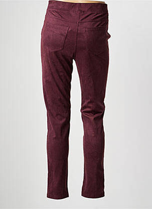 Pantalon slim talie elastică mărime normală roșu YEST femeie