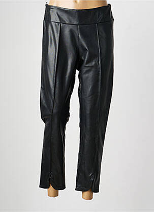 Pantalon 7/8 talie elastică mărime normală negru SEMIOLOGY femeie