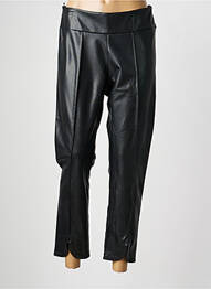 Pantalon 7/8 talie elastică mărime normală negru SEMIOLOGY femeie