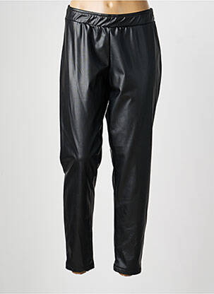 Pantalon slim talie elastică mărime normală negru MAT. femeie