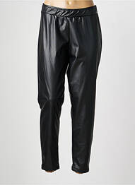 Pantalon slim talie elastică mărime normală negru MAT. femeie