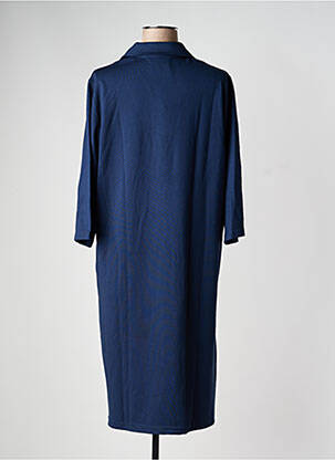 Rochie midi mâneci 3/4 mâneci 3/4 albastru SIGNATURE femeie