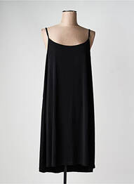 Rochie midi croială fluidă bretele subțiri negru MAT. femeie