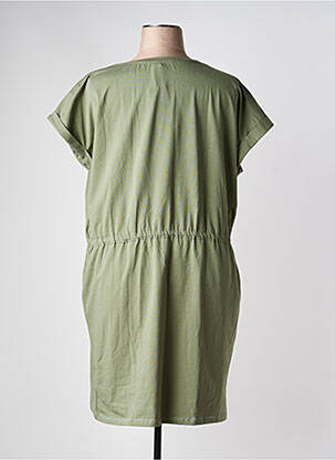 Rochie midi mâneci scurte mâneci scurte verde M.X.O femeie