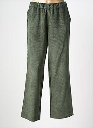 Pantalon drept elasticitate mărime normală verde WALTRON femeie