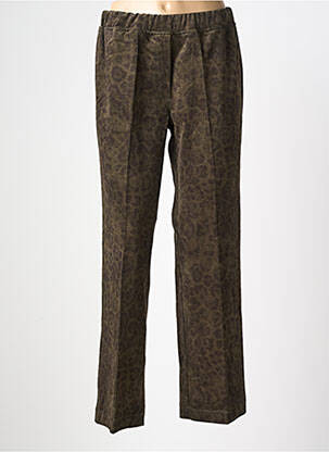 Pantalon drept elasticitate mărime normală verde WALTRON femeie