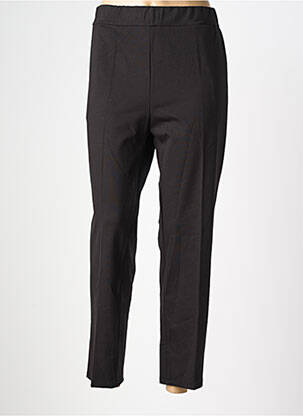 Pantalon slim talie elastică mărime normală negru ATLANTA femeie