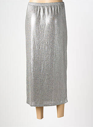 Fustă lungă croială dreaptă argintiu AN II VITO femeie