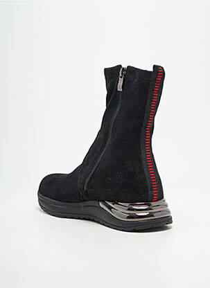 Botine/ghete vârf rotund toc plat până la 3 cm negru EXÉ femeie