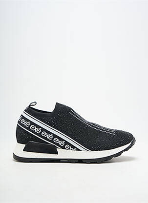 Slip-on-uri vârf rotund toc plat până la 3 cm negru EXÉ femeie