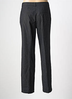Pantalon drept închidere cu fermoar sub clapetă cu nasturi negru ONLY femeie