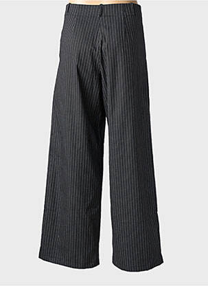 Pantalon evazat închidere cu fermoar sub clapetă cu nasturi negru SCARLET ROOS femeie