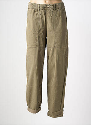 Pantalon slim talie elastică verde MOS MOSH femeie