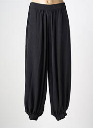 Pantalon drept talie elastică negru EMA BLUE'S femeie
