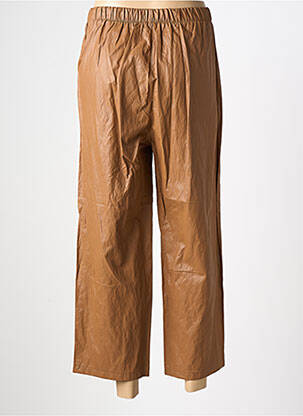 Pantalon 7/8 talie elastică maro CHANCE femeie