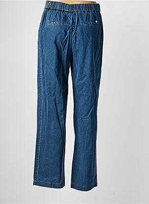 Pantalon drept țesătură poplin mărime normală albastru MOS MOSH femeie