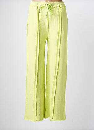 Pantalon larg buzunare mărime normală verde PURPLE QUEEN femeie