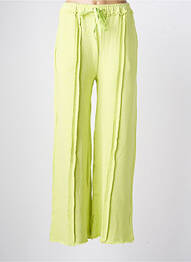 Pantalon larg buzunare mărime normală verde PURPLE QUEEN femeie