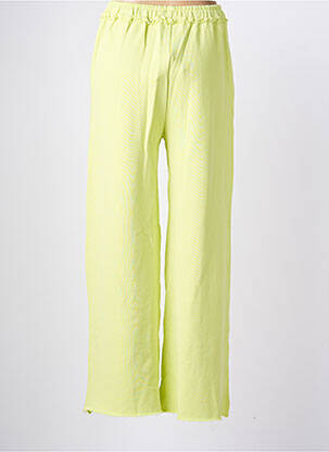Pantalon larg buzunare mărime normală verde PURPLE QUEEN femeie