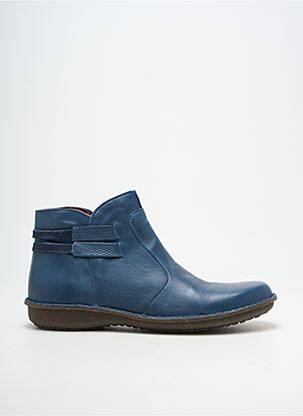 Botine/ghete material neted toc plat până la 3 cm albastru ARIMA femeie