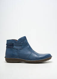 Botine/ghete material neted toc plat până la 3 cm albastru ARIMA femeie