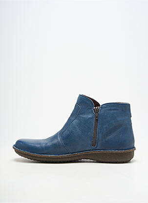 Botine/ghete material neted toc plat până la 3 cm albastru ARIMA femeie