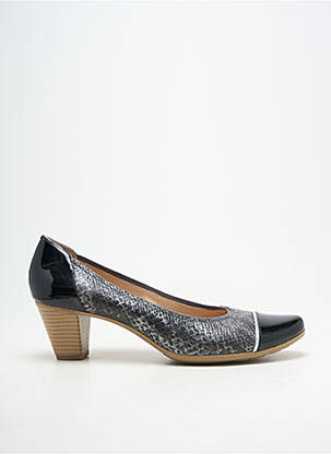 Pantofi cu toc cubanez toc de 4 la 6 cm negru SWEET femeie