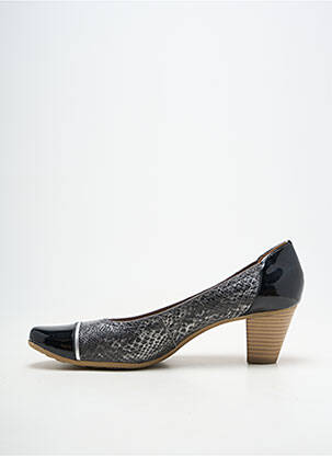 Pantofi cu toc cubanez toc de 4 la 6 cm negru SWEET femeie