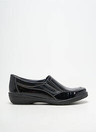 Mocasini țesătură lăcuită toc plat până la 3 cm negru SUAVE femeie