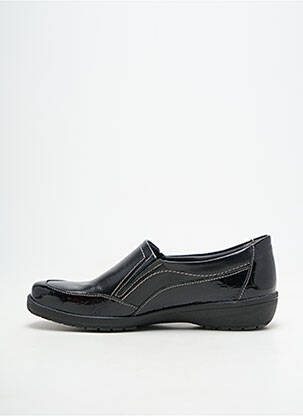 Mocasini țesătură lăcuită toc plat până la 3 cm negru SUAVE femeie