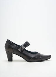 Pantofi cu toc cubanez toc de 7 la 9 cm negru GEO-REINO femeie