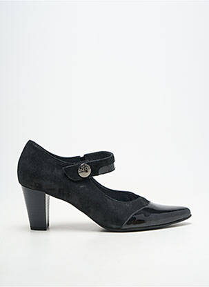 Pantofi cu toc cubanez toc de 7 la 9 cm negru GEO-REINO femeie