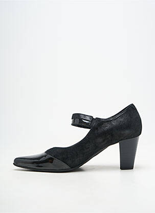 Pantofi cu toc cubanez toc de 7 la 9 cm negru GEO-REINO femeie