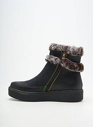 Botine/ghete vârf rotund toc plat până la 3 cm negru LAURA VITA femeie
