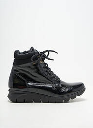 Botine/ghete material neted toc plat până la 3 cm negru GEO-REINO femeie