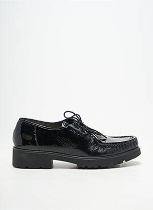 Derby-uri material neted toc plat până la 3 cm negru PEDI GIRL femeie