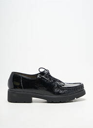 Derby-uri material neted toc plat până la 3 cm negru PEDI GIRL femeie