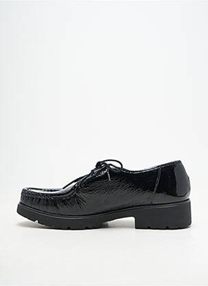 Derby-uri material neted toc plat până la 3 cm negru PEDI GIRL femeie