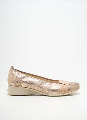 Balerine material neted toc plat până la 3 cm bej PEDI GIRL femeie